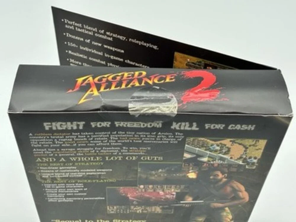 Jagged Alliance 2 PC Big Box 1999 TalonSoft Strategy RPG Complete NEW
